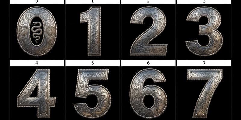 Etched Numerals